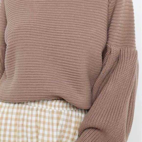 Petal and Pup Magnus Knit Sweater - Mocha - Picture 2 of 12